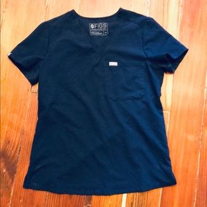 FIGS Navy Blue Catarina scrub top XS